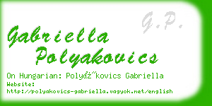 gabriella polyakovics business card